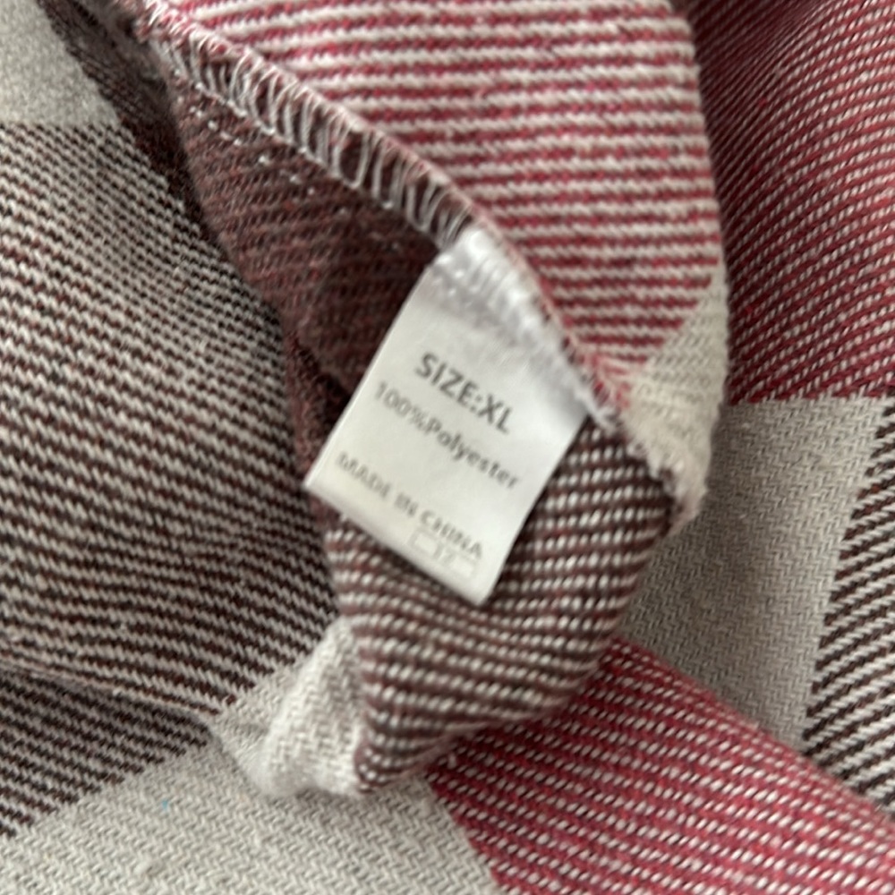 Plaid Button-Down Shacket - Picture 4 of 4